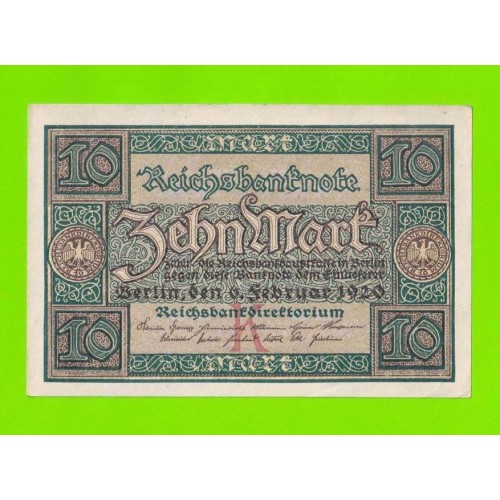 Германия - 10 марок - 1920 - aUNC!!!