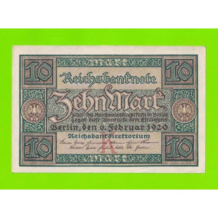 Германия - 10 марок - 1920 - aUNC!!!