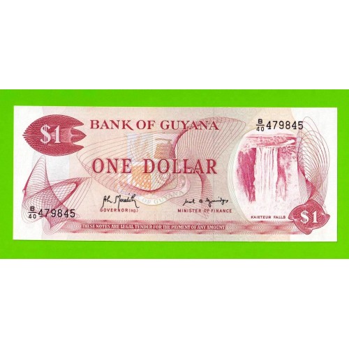 Гайана - 1 доллар - 1966 (1992) - UNC!!!