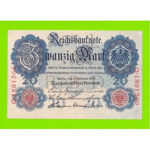 Германия - 20 марок - 1914 - aUNC!!!