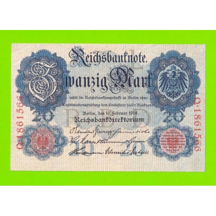 Германия - 20 марок - 1914 - aUNC!!!