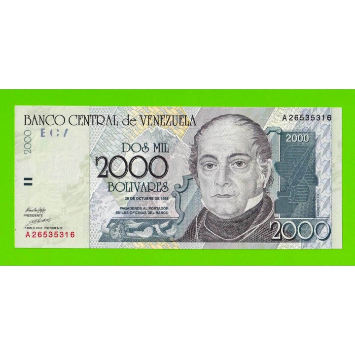Венесуэла - 2000 боливаров - 1998 - UNC!!!
