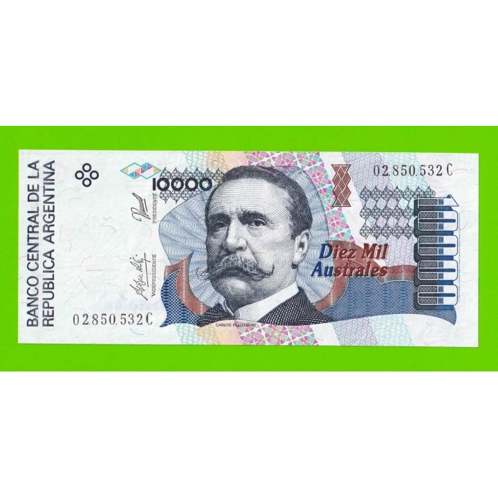 Аргентина - 10000 аустралей - 1989 / 1991 (C) - aUNC!!!