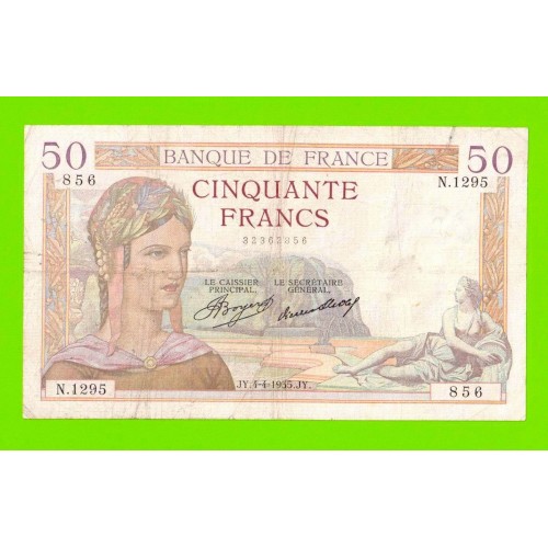 Франция - 50 франков - 1935