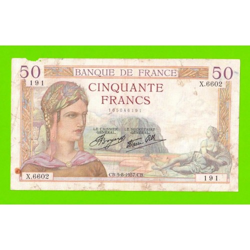 Франция - 50 франков - 1937
