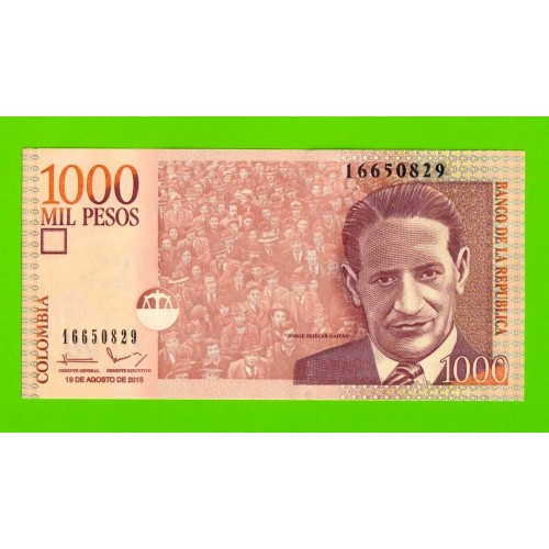 Колумбия - 1000 песо - 2015 - UNC!!!