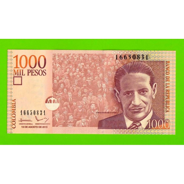 Колумбия - 1000 песо - 2015 - UNC-!!!