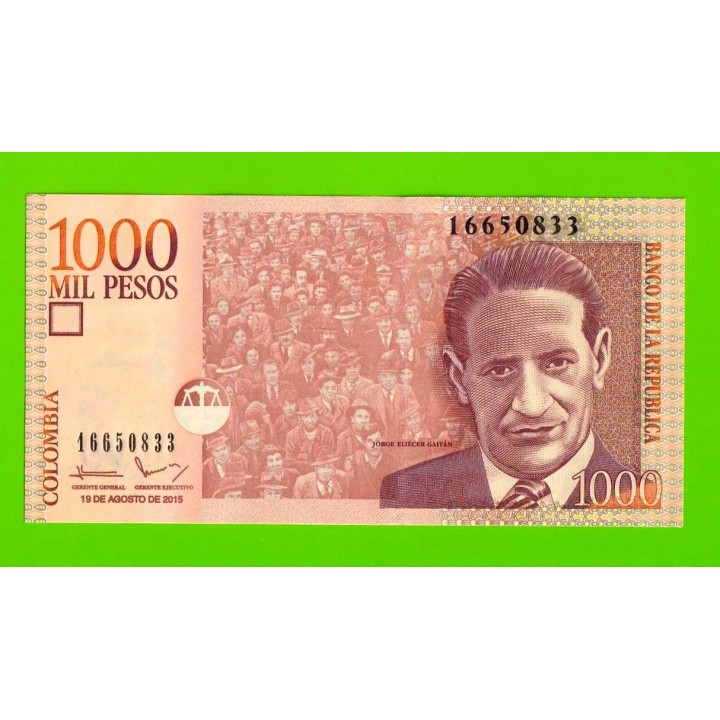Колумбия - 1000 песо - 2015 - UNC-!!!