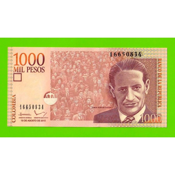 Колумбия - 1000 песо - 2015 - UNC-!!!