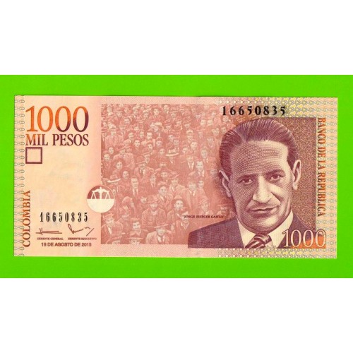 Колумбия - 1000 песо - 2015 - UNC!!!