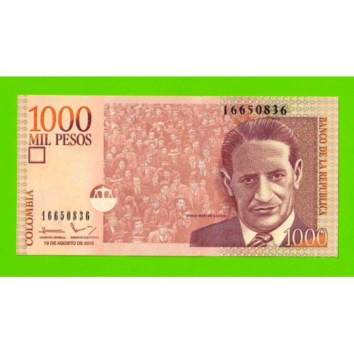Колумбия - 1000 песо - 2015 - UNC!!!