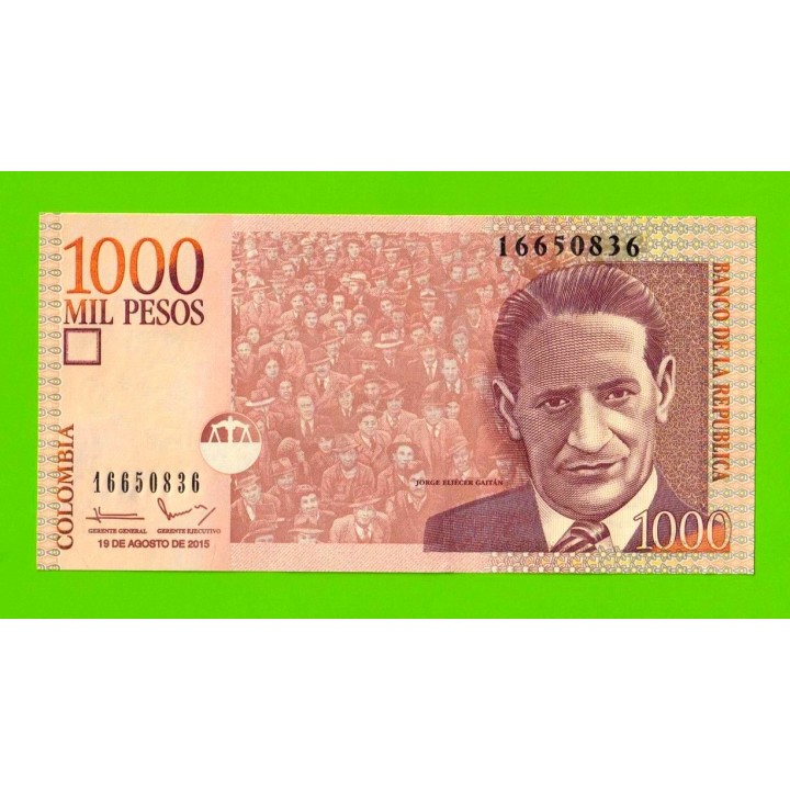 Колумбия - 1000 песо - 2015 - UNC-!!!