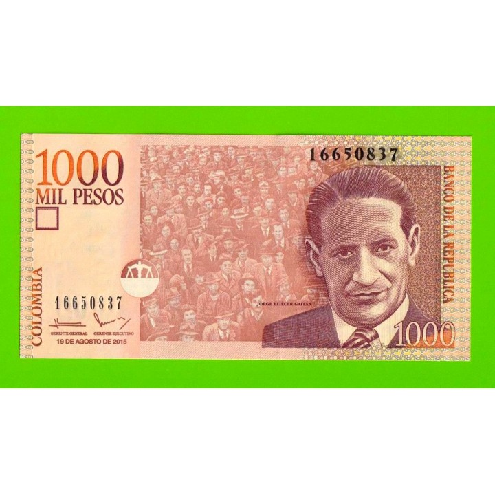 Колумбия - 1000 песо - 2015 - UNC-!!!