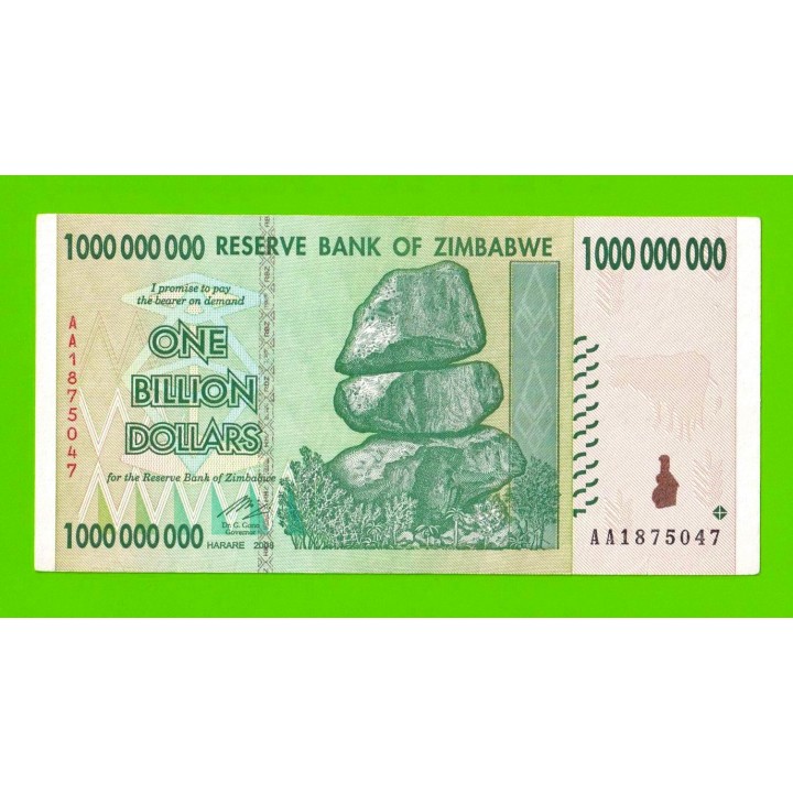 Зимбабве - 1000000000 / 1 миллиард долларов - 2008 (AA)