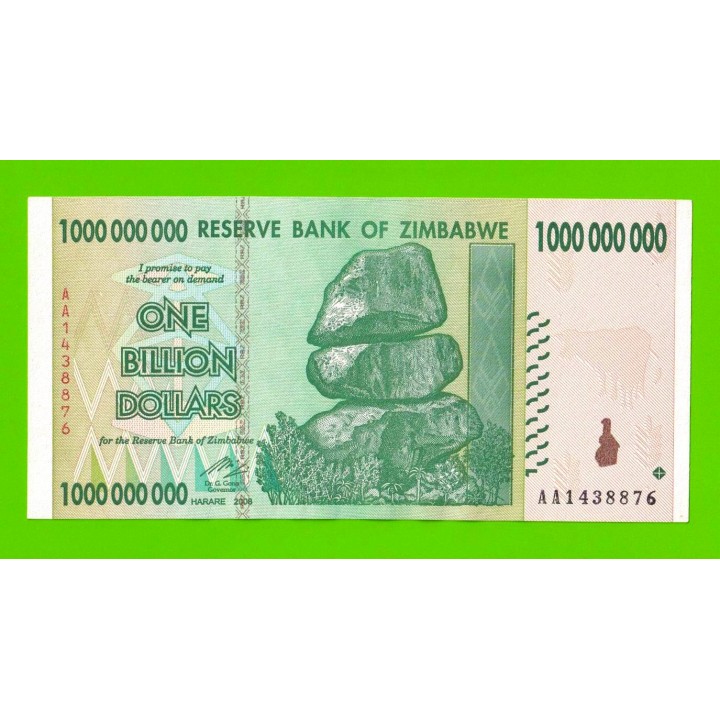 Зимбабве - 1000000000 / 1 миллиард долларов - 2008 (AA)