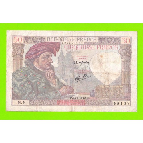 Франция - 50 франков - 1940