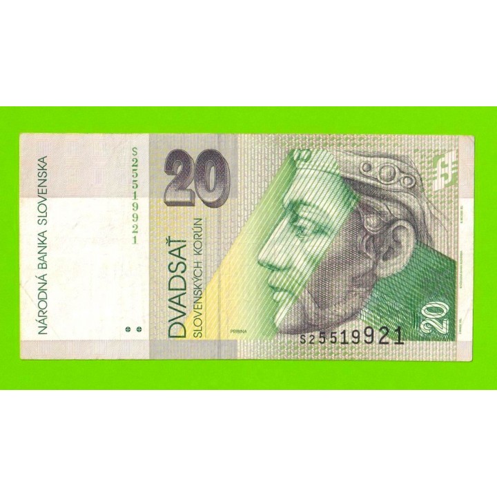 Словакия - 20 крон - 2001