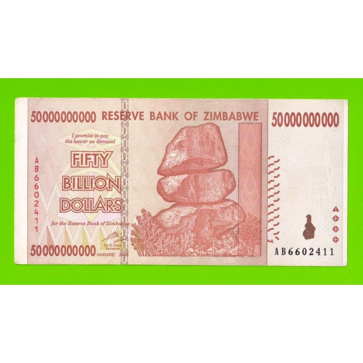 Зимбабве - 50000000000 / 50 миллиардов долларов - 2008 (AB)