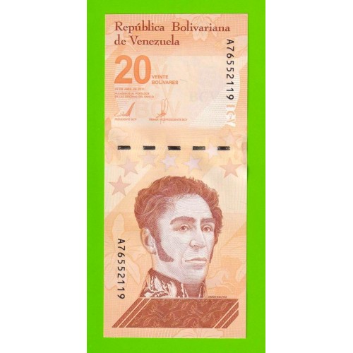 Венесуэла - 20 боливаров - 2021 (A) - UNC!!!
