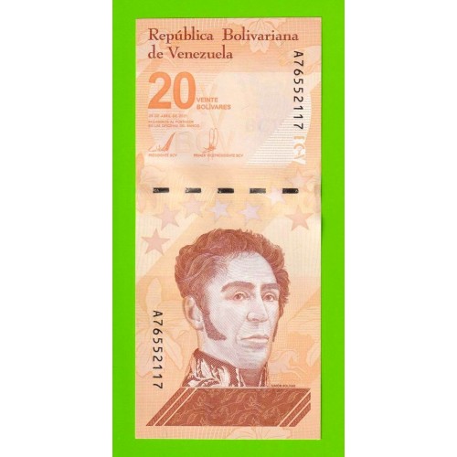 Венесуэла - 20 боливаров - 2021 (A) - UNC!!!