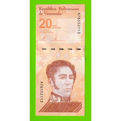 Венесуэла - 20 боливаров - 2021 (A) - UNC!!!