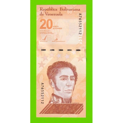 Венесуэла - 20 боливаров - 2021 (A) - UNC!!!