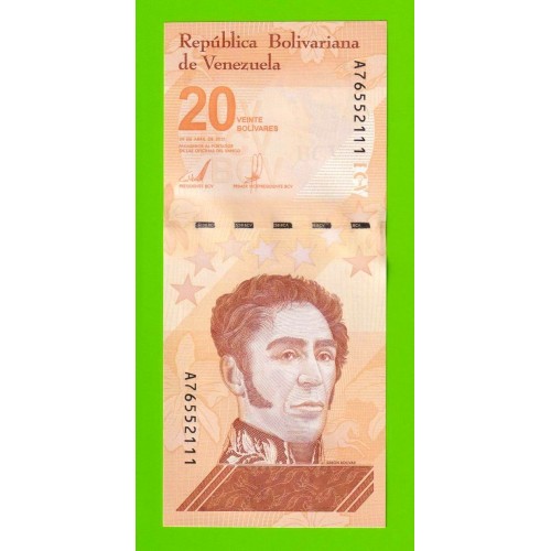 Венесуэла - 20 боливаров - 2021 (A) - UNC!!!