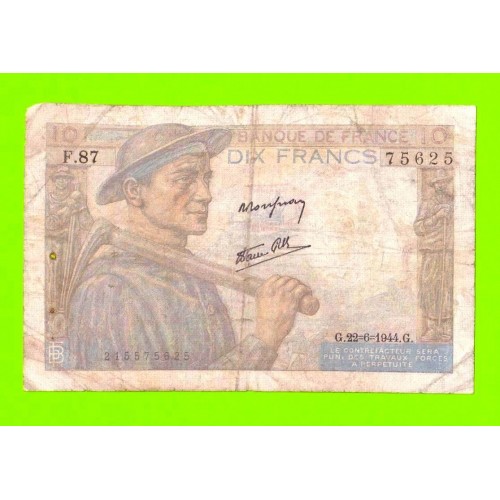 Франция - 10 франков - 1944