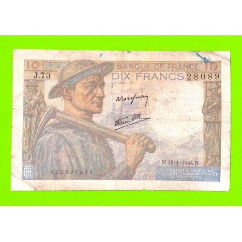 Франция - 10 франков - 1944