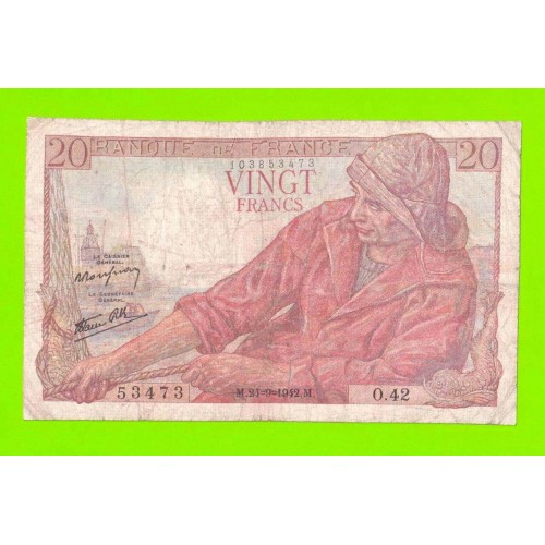 Франция - 20 франков - 1942
