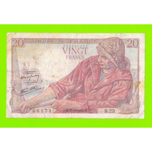 Франция - 20 франков - 1942
