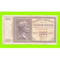 Греция, Ионические острова (Итальянская оккупация) - 1000 драхм - 1941