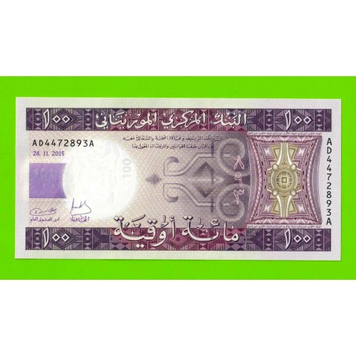 Мавритания - 100 угий - 2015 - UNC!!!