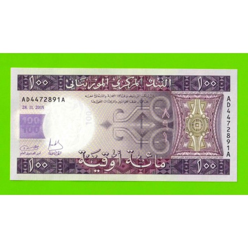 Мавритания - 100 угий - 2015 - UNC!!!