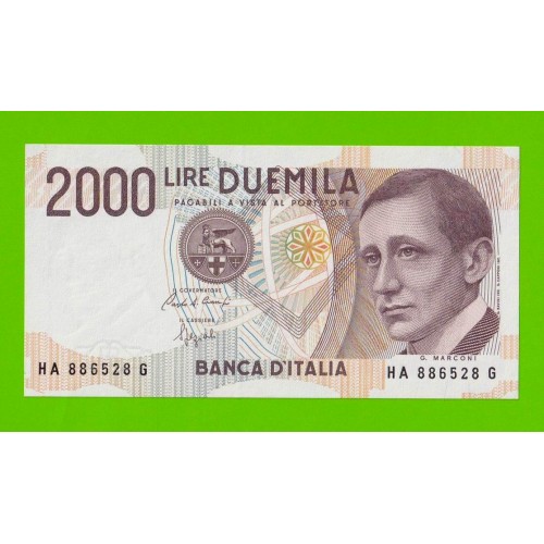 Италия - 2000 лир - 1990 - UNC!!!