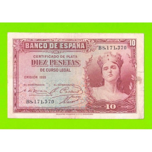 Испания - 10 песет - 1935