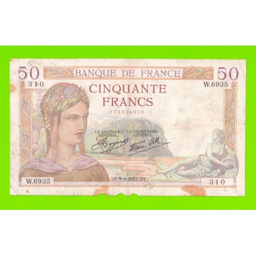 Франция - 50 франков - 1937