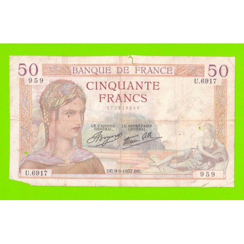 Франция - 50 франков - 1937