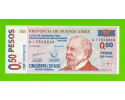 Аргентина, Патакон (Буэнос-Айрес) - 0,50 песо / 50 сентаво - 2002 (A) - UNC!!!