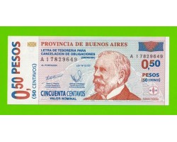 Аргентина, Патакон (Буэнос-Айрес) - 0,50 песо / 50 сентаво - 2002 (A) - UNC!!!