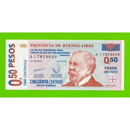 Аргентина, Патакон (Буэнос-Айрес) - 0,50 песо / 50 сентаво - 2002 (A) - UNC!!!