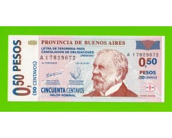 Аргентина, Патакон (Буэнос-Айрес) - 0,50 песо / 50 сентаво - 2002 (A) - UNC!!!