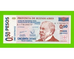 Аргентина, Патакон (Буэнос-Айрес) - 0,50 песо / 50 сентаво - 2002 (A) - UNC!!!