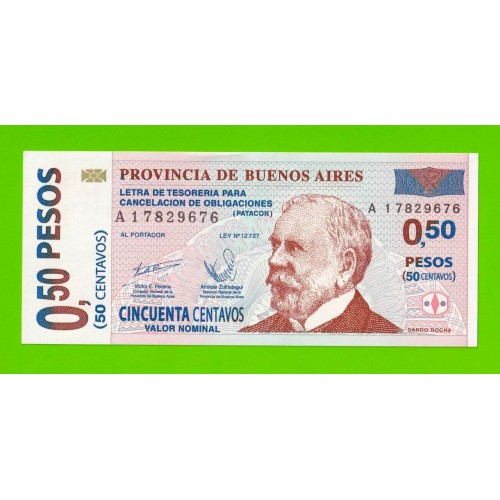 Аргентина, Патакон (Буэнос-Айрес) - 0,50 песо / 50 сентаво - 2002 (A) - UNC!!!