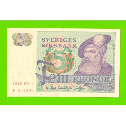 Швеция - 5 крон - 1978 - XF!!!