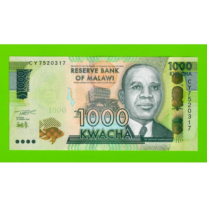 Малави - 1000 квач - 2024 (CY) - UNC!!!