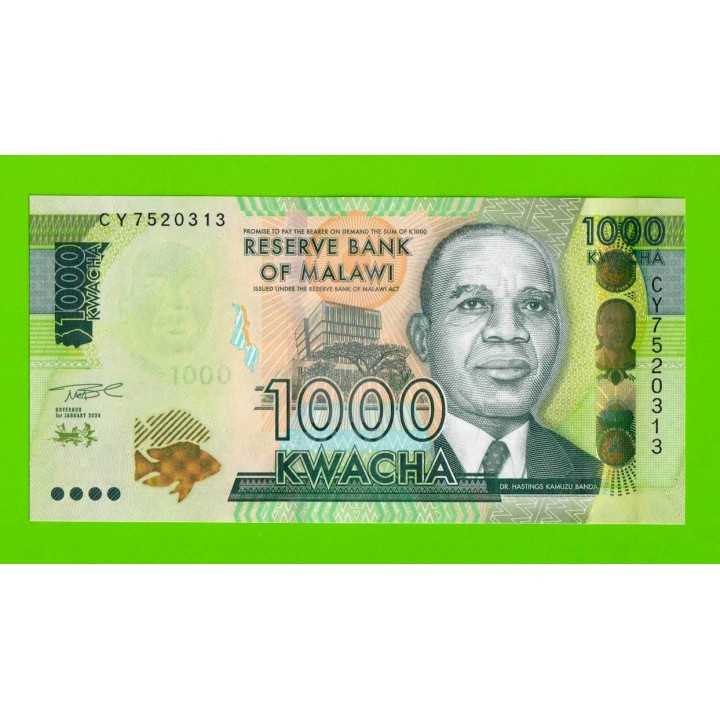 Малави - 1000 квач - 2024 (CY) - UNC!!!