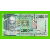 Гвинея - 2000 франков - 2022 - UNC!!!