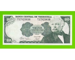 Венесуэла - 20 боливаров - 1987 - UNC!!!