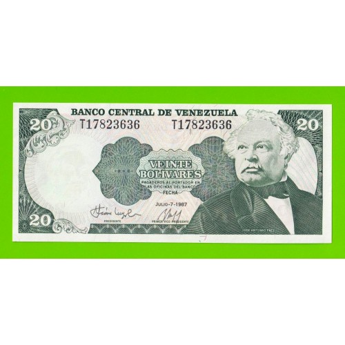 Венесуэла - 20 боливаров - 1987 - UNC!!!
